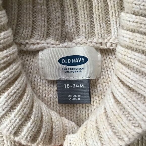 Old Navy Cable Knit Shawl Cardigan Sweater - Picture 3 of 6